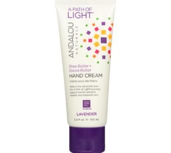 Andalou Naturals Hand Cream Lavender Shea – 3.4 Fl Oz