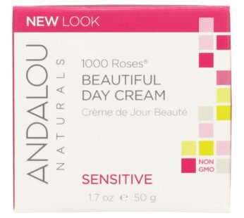 Andalou Naturals Beautiful Day Cream – 1000 Roses – 1.7 Oz