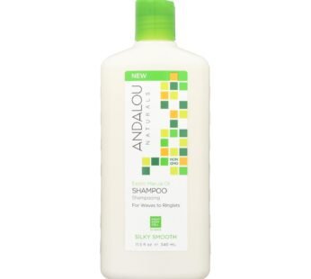 Andalou Naturals Silky Smooth Shampoo – Exotic Marula Oil – 11.5 Fl Oz