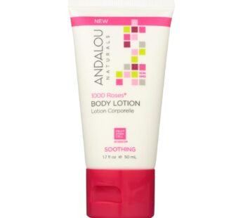 Andalou Naturals Lotion – 1000 Roses – Case Of 6 – 1.7 Fl Oz.