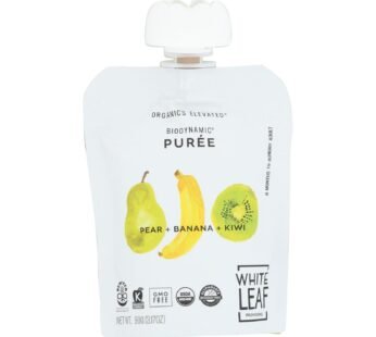 White Leaf Provisions – Baby Food Pear Ban Kiwi – Case Of 6 – 3.2 Oz