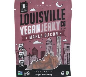 Louisville Vegan Jerky Jerky – Vegan – Maple Bacon – Case Of 10 – 3 Oz