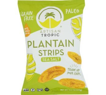 Artisan Tropic Plantain Strips – With Sea Salt – Case Of 12 – 4.5 Oz.