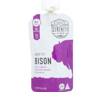 Serenity Kids Llc – Pouch Bison Kabocha – Case Of 6 – 3.5 Oz