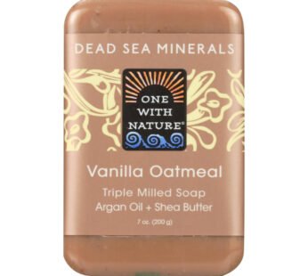 One With Nature Dead Sea Mineral Vanilla Oatmeal Soap – 7 Oz