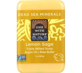 One With Nature Dead Sea Mineral Lemon Verbena Soap – 7 Oz