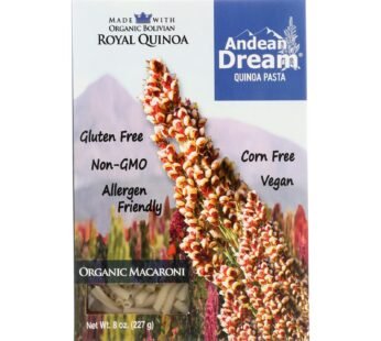 Andean Dream Gluten Free Organic Macaroni Quinoa Pasta – Case Of 12 – 8 Oz.