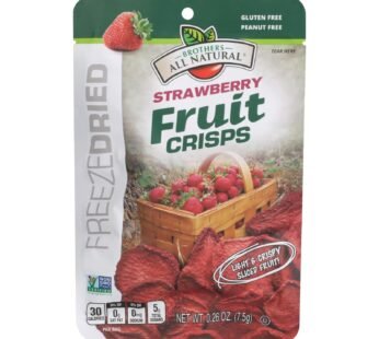 Brothers All Natural – Fruit Crisps – Strawberry – Case Of 24 – 0.26 Oz.