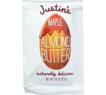 Justin’s Nut Butter Squeeze Pack – Almond Butter – Maple – Case Of 10 – 1.15 Oz.