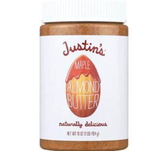 Justin’s Nut Butter Almond Butter – Maple – Case Of 6 – 16 Oz.