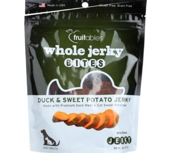 Fruitables Whole Jerky Bites Duck & Sweet Potato Jerky Dog Treats – Case Of 8 – 5 Oz