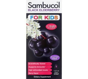 Sambucol – Black Elderberry Syrup for Kids – 7.8 oz