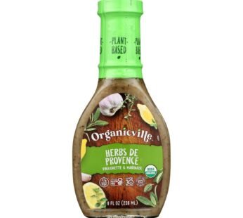 Organic Ville De Provence Organic Vinaigrette – Herbs – Case Of 6 – 8 Fl Oz.