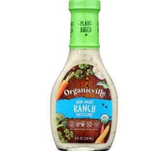 Organic Ville Organic Dressing – Dairy Free Ranch Vinaigrette – Case Of 6 – 8 Fl Oz.