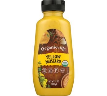 Organic Ville Organic Yellow – Mustard – Case Of 12 – 12 Oz.