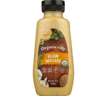 Organic Ville Stone Ground Organic – Mustard – Case Of 12 – 12 Oz.