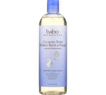 Babo Botanicals – Shampoo Bubblebath And Wash – Calming – Lavender – 15 Oz