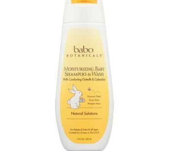 Babo Botanicals – Moisturizing Baby Shampoo And Wash – Oatmilk Calendula – 8 Fl Oz