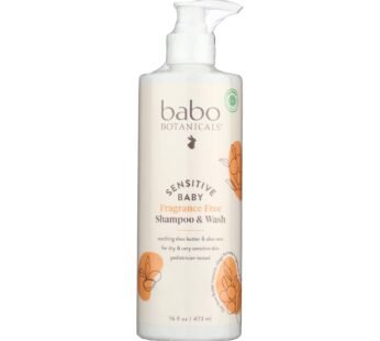 Babo Botanicals – Body Wash – Fragrance Free – 1 Each – 16 Fl Oz.