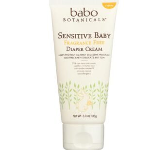 Babo Botanicals – Diaper Cream Sens Fat Free Baby – 1 Each – 3 Oz