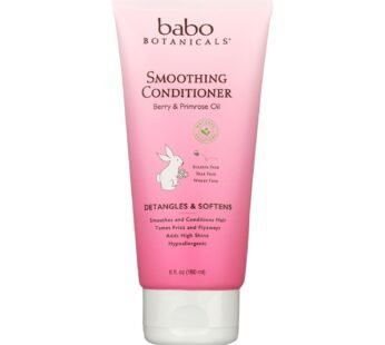 Babo Botanicals – Detangling Conditioner – Instantly Smooth Berry Primrose – 6 Oz