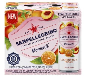 San Pellegrino – Sparkling Bev Clemtine Peach – Case of 4 – 6/11.15Z