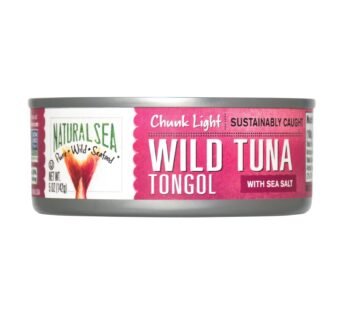 Natural Sea Wild Tongol Tuna, Salted, Chunk Light – Case Of 12 – 5 Oz