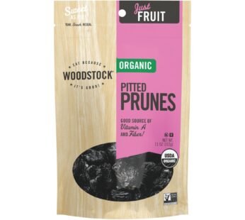 Woodstock Organic Pitted Prunes – Case Of 8 – 11 Oz