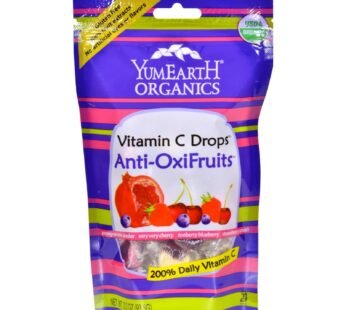 Yummy Earth Organic Vitamin C Drops – Anti-oxifruits – Case Of 6 – 3.3 Oz