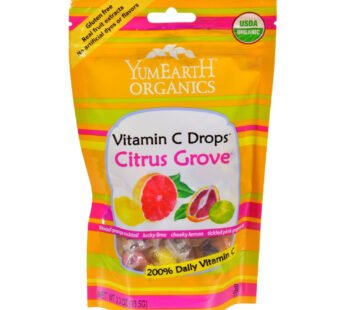 Yummy Earth Organic Vitamin C Drops – Citrus Grove – Case Of 6 – 3.3 Oz