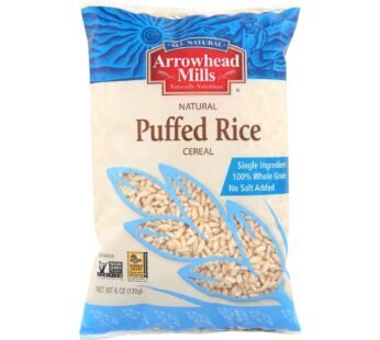 Arrowhead Mills – All Natural Puffed Rice Cereal – Case Of 12 – 6 Oz.