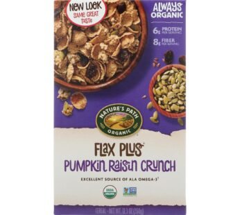 Nature’s Path Organic Flax Plus Cereal – Pumpkin Raisin Crunch – Case Of 12 – 12.35 Oz.